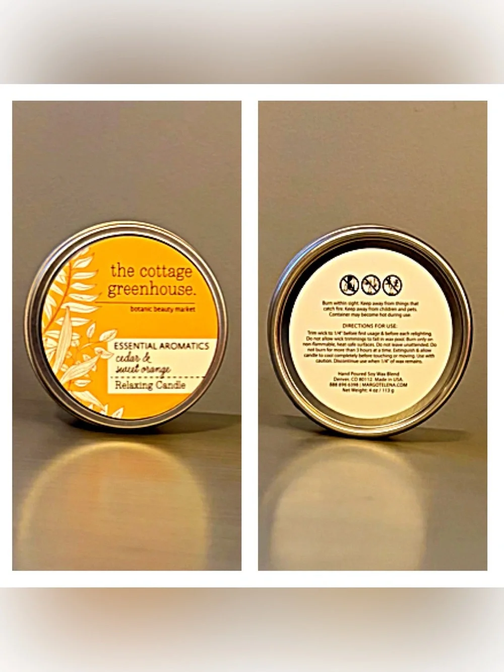 LIMITED EDITION Cottage Greenhouse Margot Elena Candle Tin, Shower Oil, Lotion